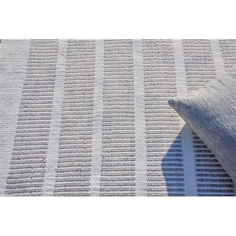 Boca Flatweave Pet Ivory/Gray 6'x9' Area Rug