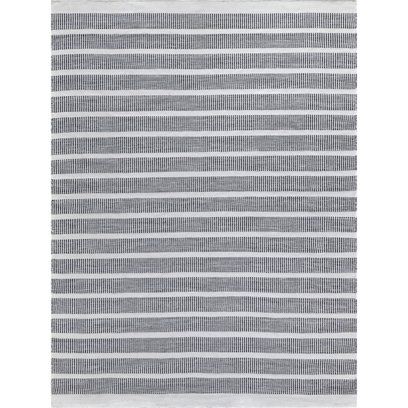 Boca Flatweave Pet Ivory/Black 10'x14' Area Rug