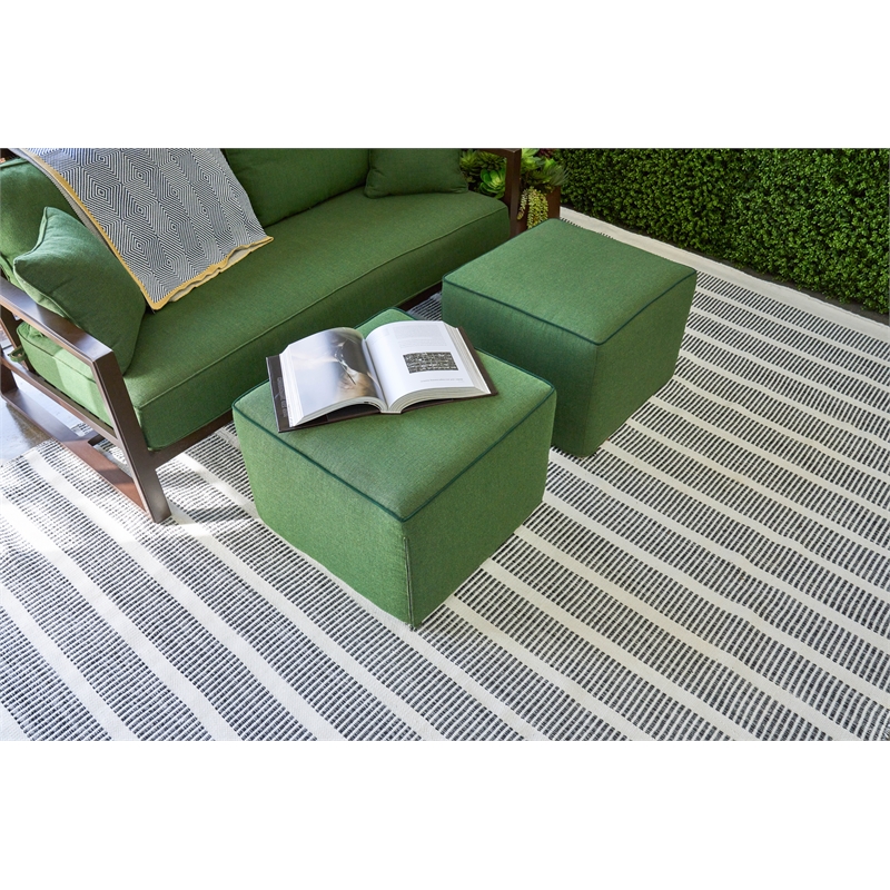 Boca Flatweave Pet Ivory/Black 2'x3' Area Rug