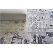 Bamboo Silk Hand-Knotted Bamboo Silk Blue/Gray 9'6