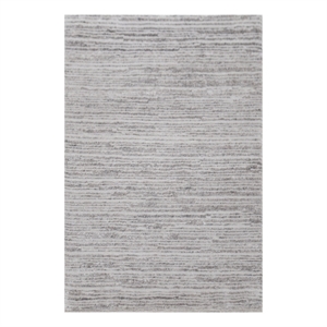 Bamboo Silk Hand-Knotted Bamboo Silk Light Gray 9'6&quotx13' Area Rug