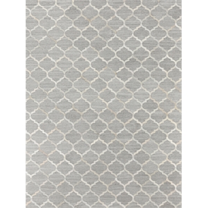 Berlin Hand-Tufted Leather/Viscose Silver/Ivory 13'6&quotx17'6&quot Area Rug