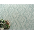 Bargello Hand-Tufted New Zealand Wool Turquoise 5'x8' Area Rug