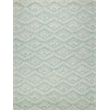 Bargello Hand-Tufted New Zealand Wool Turquoise 5'x8' Area Rug