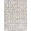 Berlin Hand-Tufted Leather/Viscose Silver/Ivory 8'x10' Area Rug
