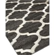 Berlin Hand-Tufted Leather/Viscose Charcoal/Ivory 11'6