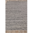 Borelli Handloomed New Zealand Wool Light Gray 2'x3' Area Rug