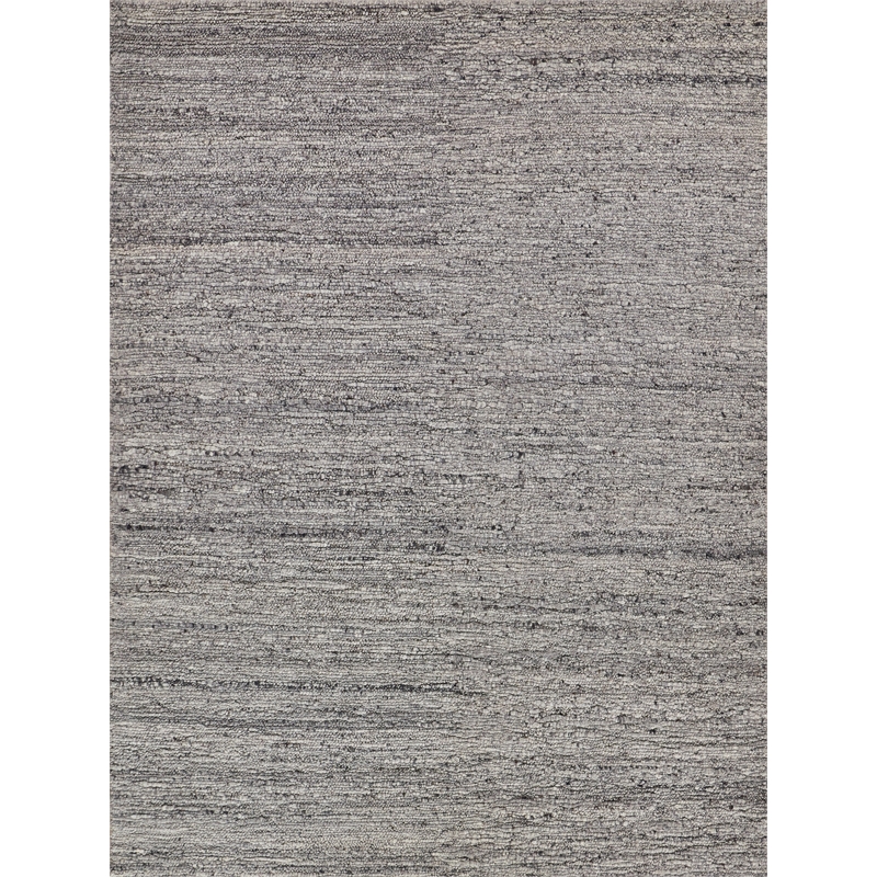 Borelli Handloomed New Zealand Wool Light Gray 6'x9' Area Rug
