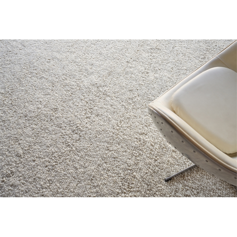 Borelli Handloomed New Zealand Wool Ivory 2'x3' Area Rug