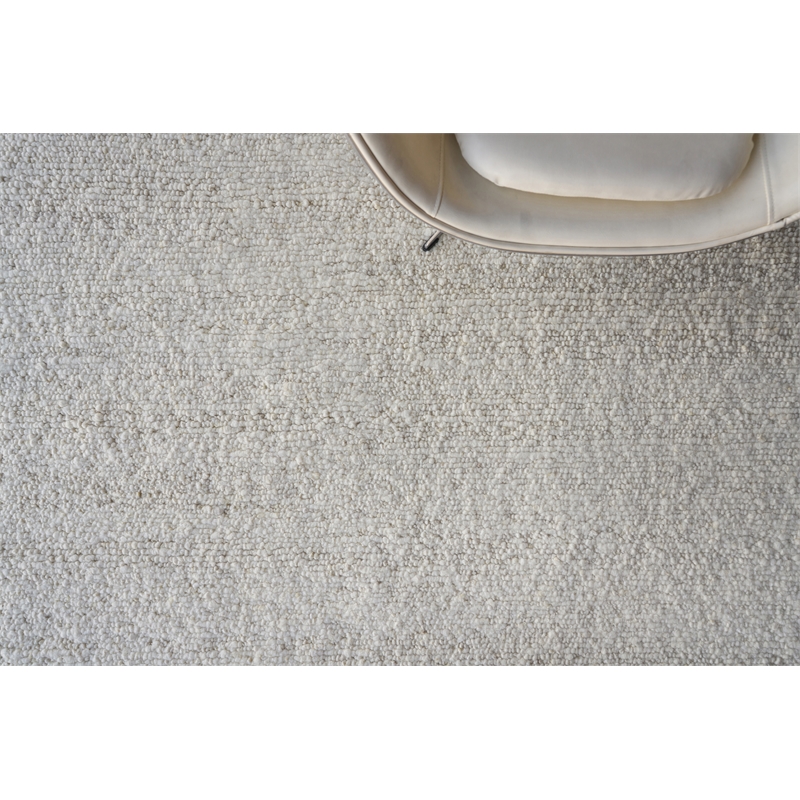 Borelli Handloomed New Zealand Wool Ivory 2'x3' Area Rug