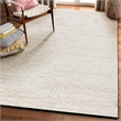 Borelli Handloomed New Zealand Wool Ivory 6'x9' Area Rug