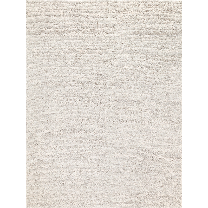 Borelli Handloomed New Zealand Wool Ivory 6'x9' Area Rug