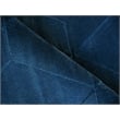 Brunello Modern Handloomed Silky Nylon Navy 6'x9' Area Rug
