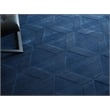 Brunello Modern Handloomed Silky Nylon Navy 6'x9' Area Rug