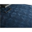 Brunello Modern Handloomed Silky Nylon Navy 6'x9' Area Rug