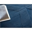 Brunello Modern Handloomed Silky Nylon Navy 6'x9' Area Rug