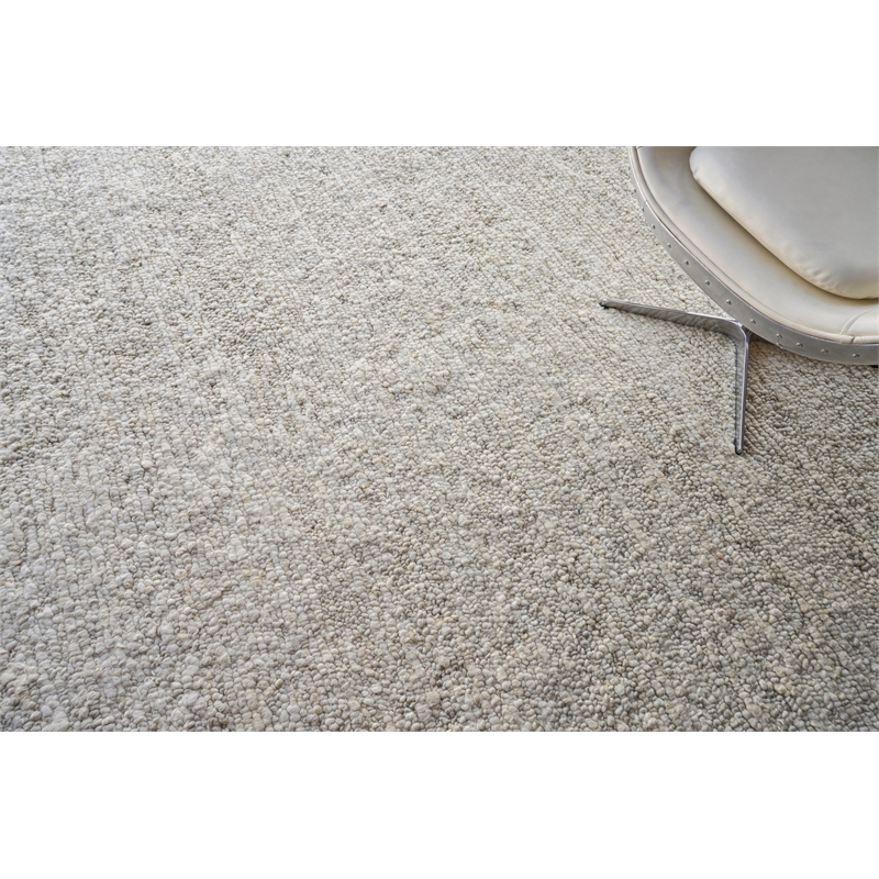 Borelli Handloomed New Zealand Wool Beige 9'x12' Area Rug