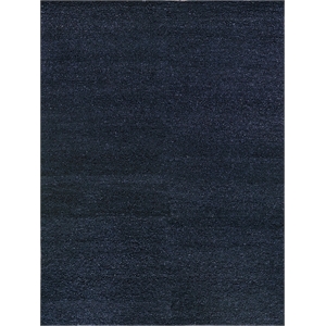 Borelli Handloomed New Zealand Wool Navy Blue 12'x15' Area Rug