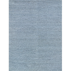 Borelli Handloomed New Zealand Wool Light Blue 10'x14' Area Rug