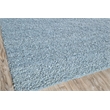 Borelli Handloomed New Zealand Wool Light Blue 5'x10' Area Rug