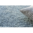 Borelli Handloomed New Zealand Wool Light Blue 5'x10' Area Rug