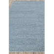 Borelli Handloomed New Zealand Wool Light Blue 6'x9' Area Rug