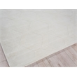 Brunello Modern Handloomed Silky Nylon White 4'x6' Area Rug