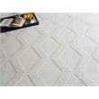 Brunello Modern Handloomed Silky Nylon White 6'x9' Area Rug
