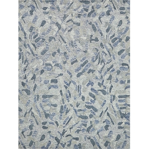 Botanica Hand-Tufted New Zealand Wool Blue/Ivory/Multi 2'x3' Area Rug