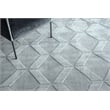 Brunello Modern Handloomed Silky Nylon Light Silver 6'x9' Area Rug