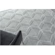 Brunello Modern Handloomed Silky Nylon Light Silver 6'x9' Area Rug