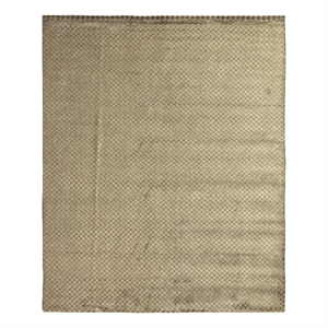 Bubble Handloomed Viscose Light Beige 12'x15' Area Rug
