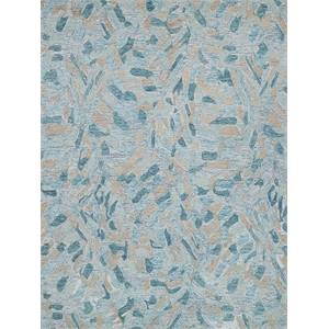 Botanica Hand-Tufted New Zealand Wool Turquoise/Ivory/Multi 10'x14' Area Rug