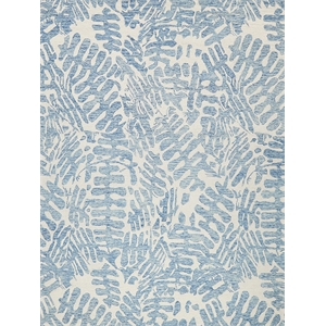 Botanica Hand-Tufted New Zealand Wool Light Blue/Ivory 10'x14' Area Rug
