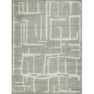 Breckenridge Hand-Tufted New Zealand Wool Gray/Ivory 9'x12' Area Rug