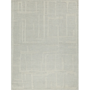 Breckenridge Hand-Tufted New Zealand Wool Silver/Ivory 4'x6' Area Rug