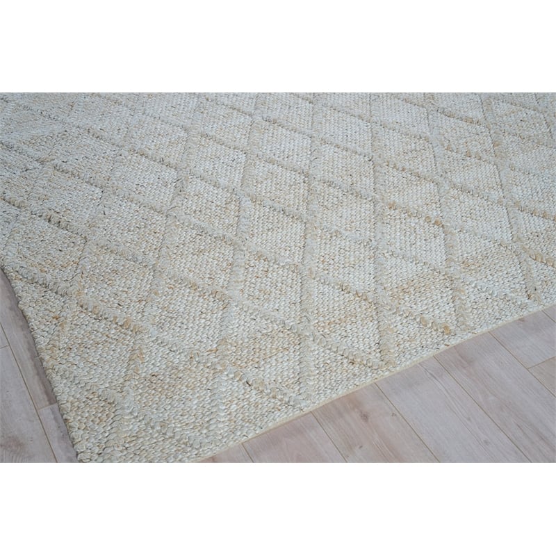 Brentwood Flatweave Wool/Viscose Dark Beige 9'x12' Area Rug
