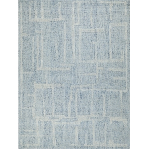 Breckenridge Hand-Tufted New Zealand Wool Blue/Ivory 4'x6' Area Rug