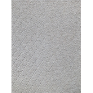 Brentwood Flatweave Wool/Viscose Silver 9'x12' Area Rug