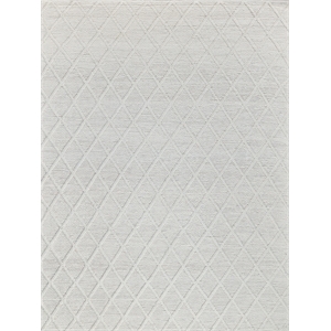 Brentwood Flatweave Wool/Viscose White 12'x15' Area Rug