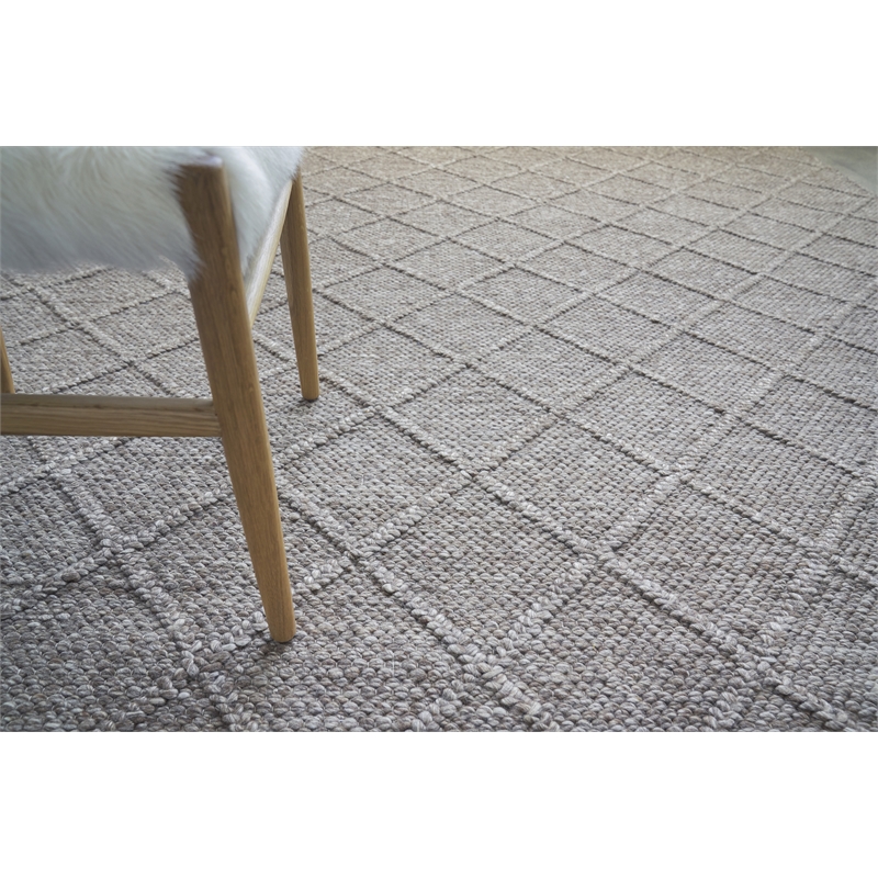 Brentwood Flatweave New Zealand Wool Brown 17'x20' Area Rug