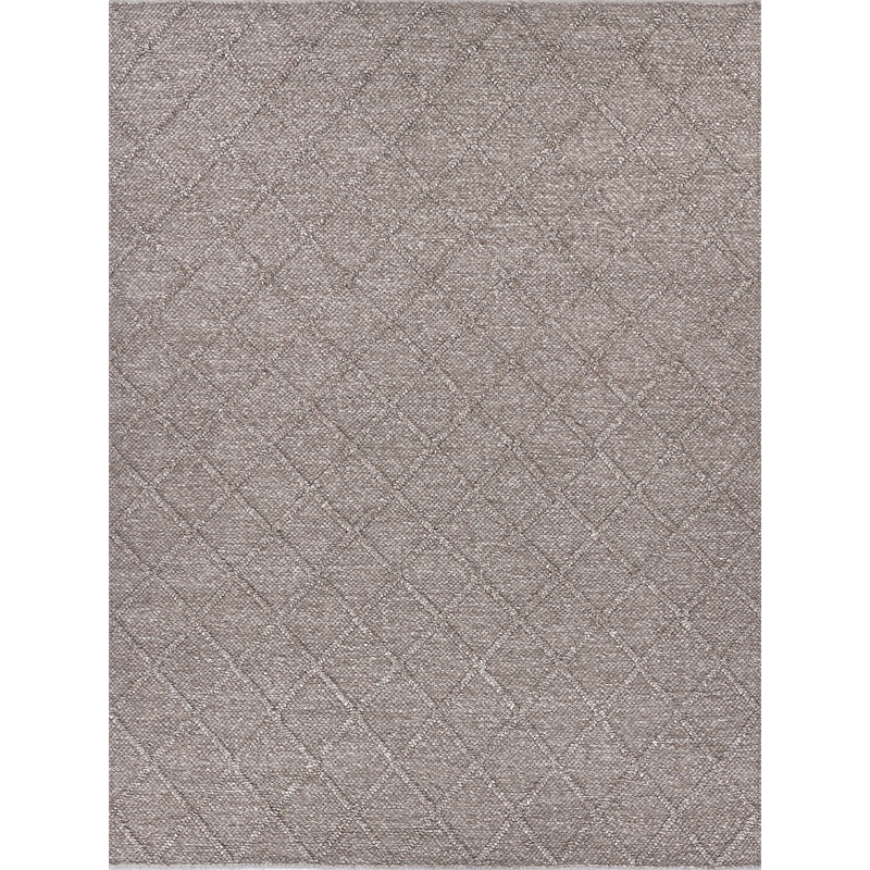 Brentwood Flatweave New Zealand Wool Brown 17'x20' Area Rug