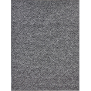 Brentwood Flatweave New Zealand Wool Black 14'x18' Area Rug