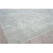 Brunello Modern Handloomed Silky Nylon Light Silver 4'x6' Area Rug