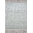 Brunello Modern Handloomed Silky Nylon Light Silver 4'x6' Area Rug