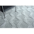 Brunello Modern Handloomed Silky Nylon Light Silver 4'x6' Area Rug
