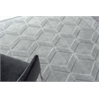 Brunello Modern Handloomed Silky Nylon Light Silver 4'x6' Area Rug