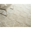 Brunello Modern Handloomed Silky Nylon Light Beige 4'x6' Area Rug