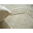 Brunello Modern Handloomed Silky Nylon Light Beige 4'x6' Area Rug