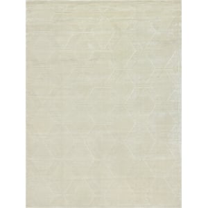 Brunello Modern Handloomed Silky Nylon Light Beige 6'x9' Area Rug